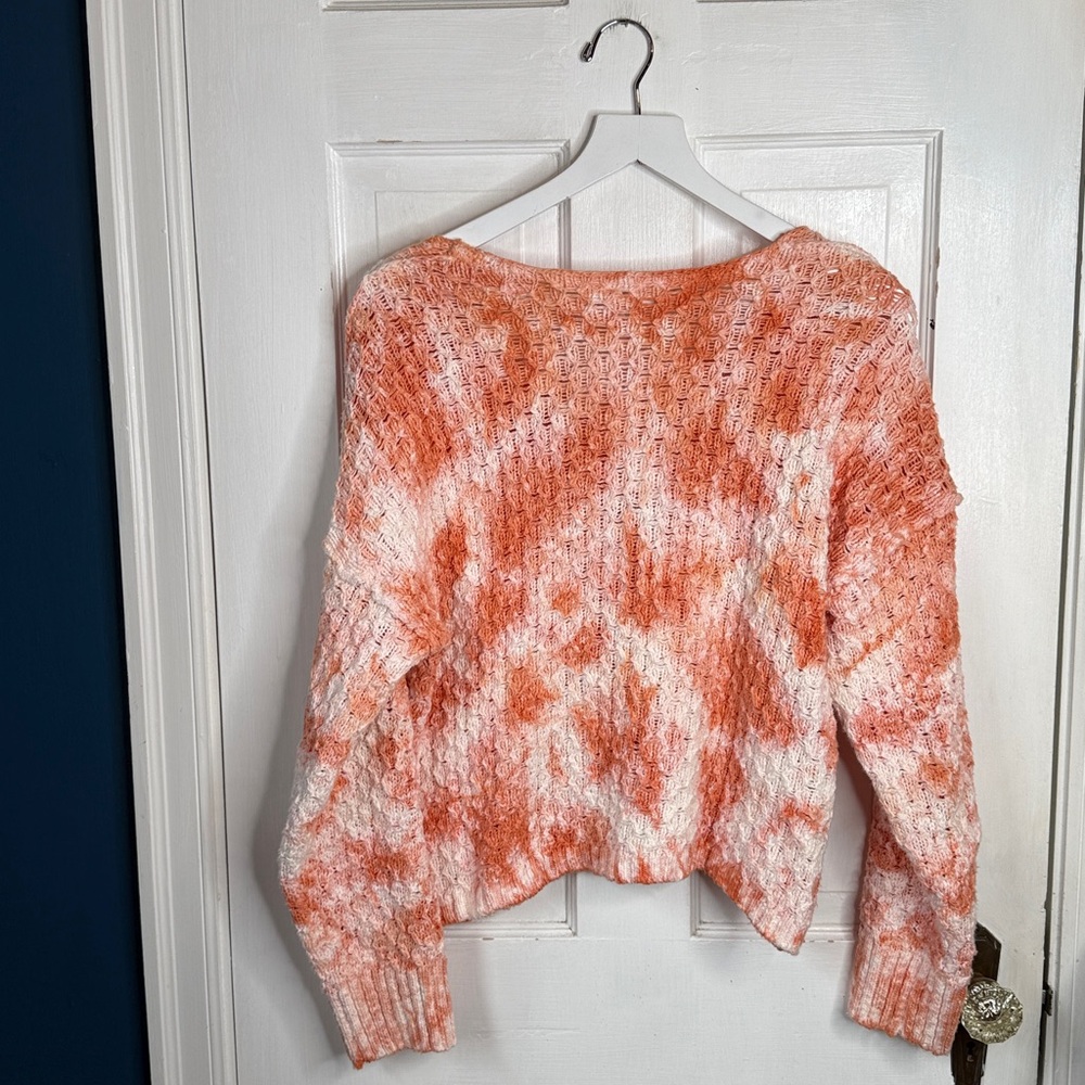 Anthropologie Pilcro Christian V-Neck Sweater Chunky Pullover Knit W1990 Sz S - Picture 11 of 12